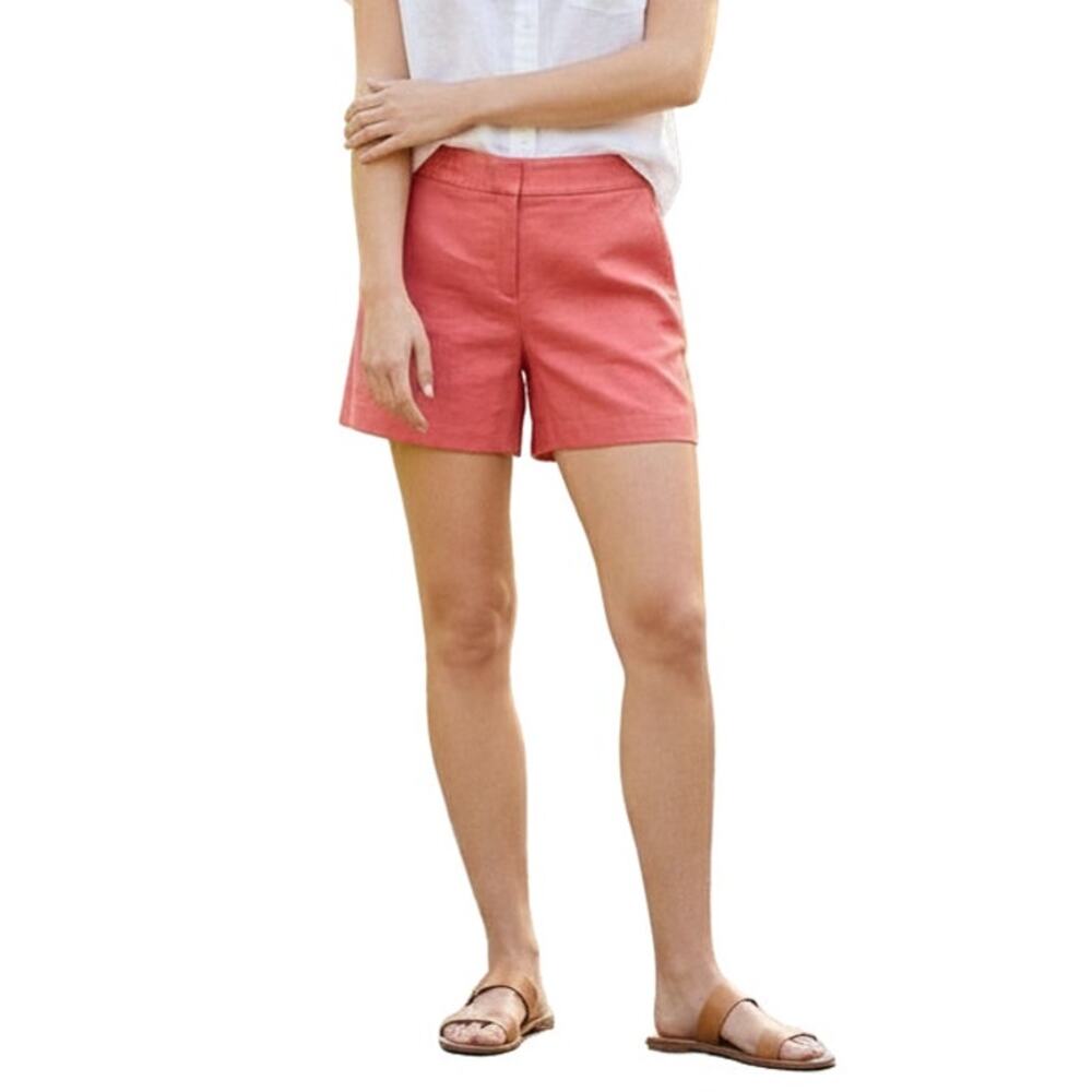Cece Desert Coral Shimmer Satin Shorts, US10